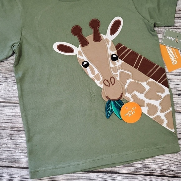 NEW Gymboree Summer Safari Embroidered T-Shirts, Patchwork Shorts, & Cap Bundle - Picture 10 of 12